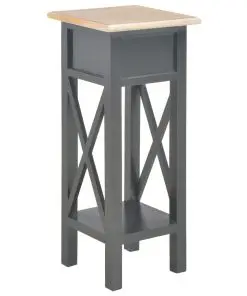vidaXL Side Table Black 27x27x65.5 cm Wood