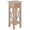 vidaXL Side Table Brown 27x27x65.5 cm Wood