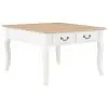 vidaXL Coffee Table White 80x80x50 cm Wood