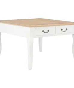 vidaXL Coffee Table White 80x80x50 cm Wood