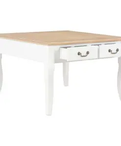 vidaXL Coffee Table White 80x80x50 cm Wood