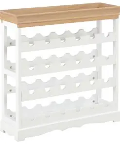 vidaXL Wine Cabinet White 70×22.5×70.5 cm MDF