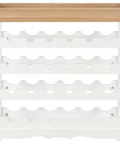 vidaXL Wine Cabinet White 70×22.5×70.5 cm MDF