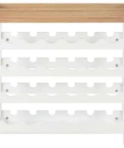 vidaXL Wine Cabinet White 70×22.5×70.5 cm MDF