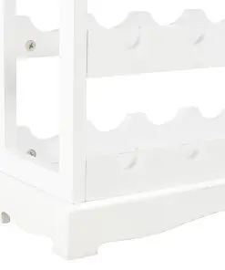 vidaXL Wine Cabinet White 70×22.5×70.5 cm MDF