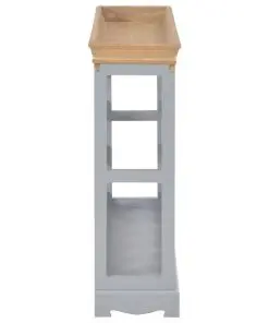 vidaXL Wine Cabinet Grey 70×22.5×70.5 cm MDF