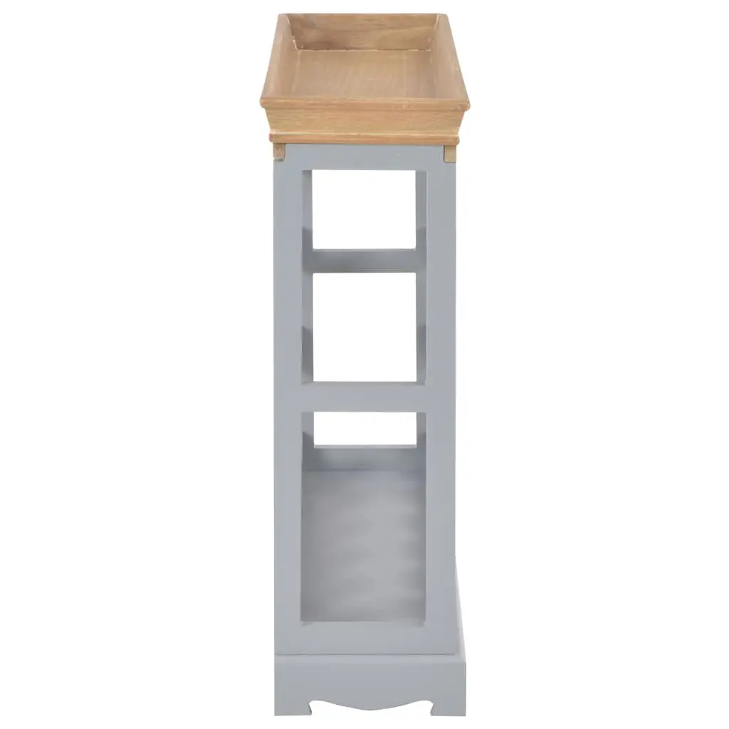 vidaXL Wine Cabinet Grey 70×22.5×70.5 cm MDF