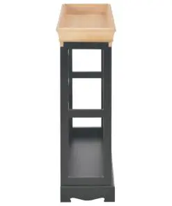 vidaXL Wine Cabinet Black 70×22.5×70.5 cm MDF