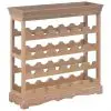 vidaXL Wine Cabinet Brown 70×22.5×70.5 cm MDF