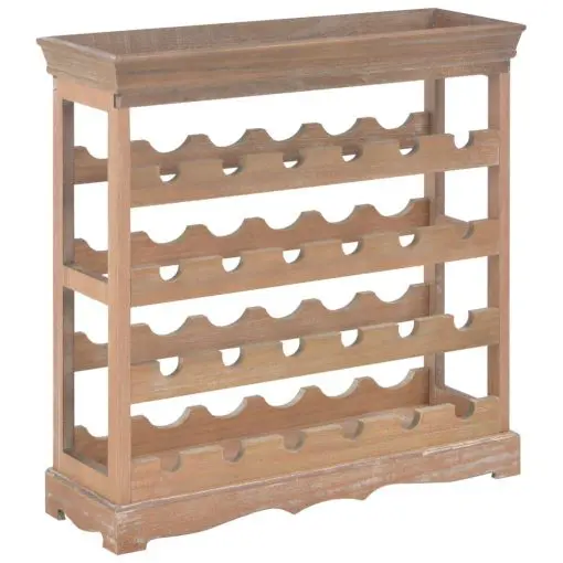 vidaXL Wine Cabinet Brown 70×22.5×70.5 cm MDF
