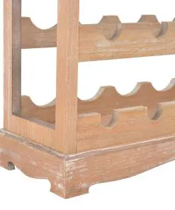 vidaXL Wine Cabinet Brown 70×22.5×70.5 cm MDF