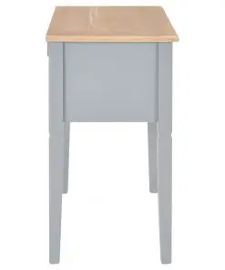 vidaXL Writing Desk Grey 109.5x45x77.5 cm Wood