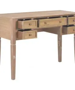 vidaXL Writing Desk Brown 109.5x45x77.5 cm Wood