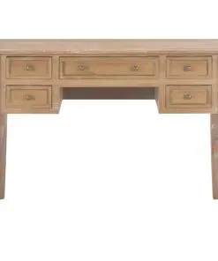 vidaXL Writing Desk Brown 109.5x45x77.5 cm Wood