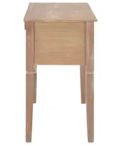 vidaXL Writing Desk Brown 109.5x45x77.5 cm Wood