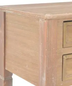 vidaXL Writing Desk Brown 109.5x45x77.5 cm Wood