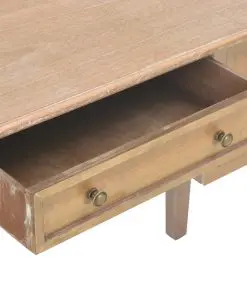 vidaXL Writing Desk Brown 109.5x45x77.5 cm Wood