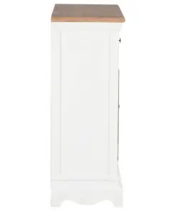 vidaXL Sideboard White 60x30x80 cm Solid Wood