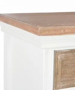 vidaXL Sideboard White 60x30x80 cm Solid Wood