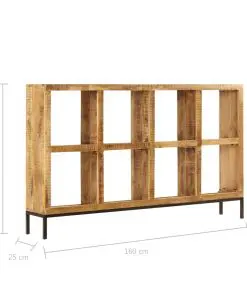 vidaXL Sideboard 160x25x95 cm Solid Mango Wood