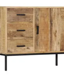 vidaXL Sideboard 88x30x71 cm Solid Mango Wood