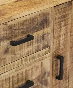 vidaXL Sideboard 88x30x71 cm Solid Mango Wood