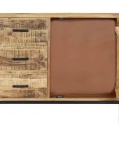 vidaXL Sideboard 88x30x71 cm Solid Mango Wood
