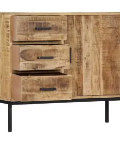 vidaXL Sideboard 88x30x71 cm Solid Mango Wood