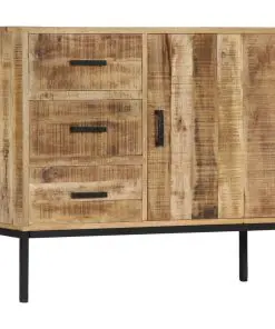 vidaXL Sideboard 88x30x71 cm Solid Mango Wood