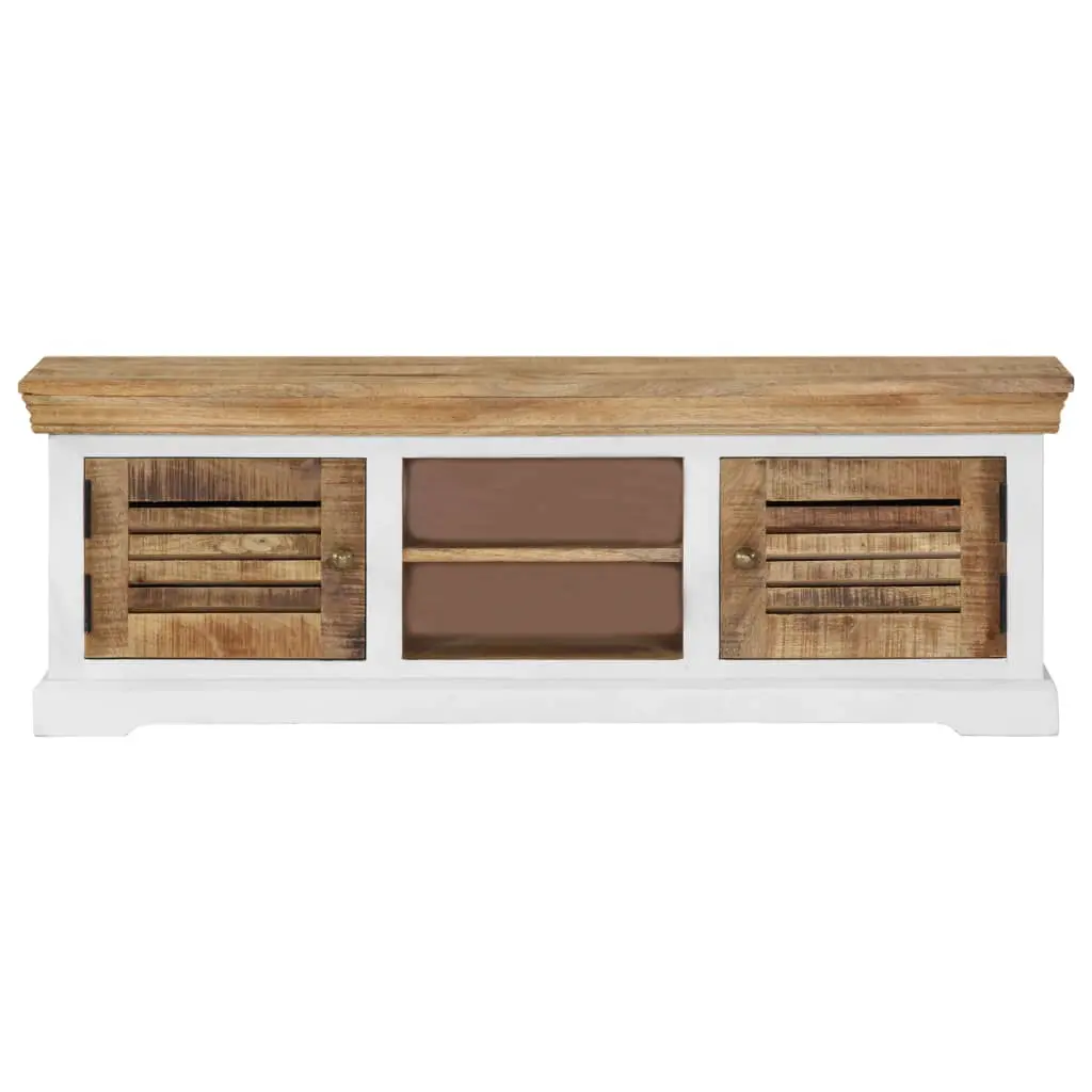vidaXL TV Cabinet 118x30x40 cm Solid Mango Wood