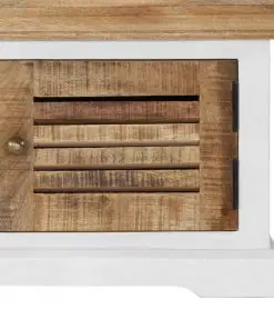 vidaXL TV Cabinet 118x30x40 cm Solid Mango Wood