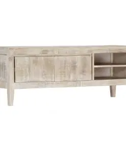 vidaXL TV Cabinet 118x35x46 cm Solid Mango Wood
