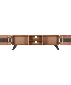 vidaXL TV Cabinet 140x30x45 cm Solid Acacia Wood