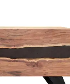 vidaXL TV Cabinet 140x30x45 cm Solid Acacia Wood