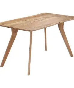 vidaXL Dining Table 140x80x76 cm Solid Acacia Wood