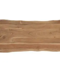 vidaXL Dining Table 120x58x76 cm Solid Acacia Wood