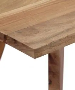 vidaXL Dining Table 120x58x76 cm Solid Acacia Wood