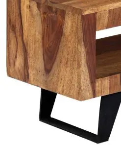 vidaXL TV Cabinet 140x30x40 cm Solid Sheesham Wood
