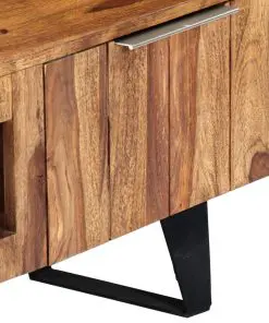 vidaXL TV Cabinet 140x30x40 cm Solid Sheesham Wood