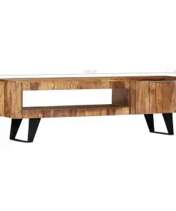 vidaXL TV Cabinet 140x30x40 cm Solid Sheesham Wood