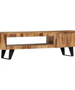 vidaXL TV Cabinet 140x30x40 cm Solid Sheesham Wood