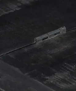 vidaXL Coffee Table Black 65x65x30 cm Solid Mango Wood