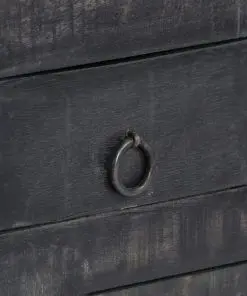 vidaXL Coffee Table Black 65x65x30 cm Solid Mango Wood