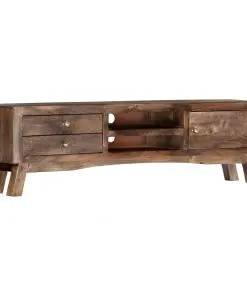 vidaXL TV Cabinet 140x30x40 cm Solid Mango Wood