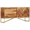 vidaXL Sideboard 118x30x60 cm Solid Sheesham Wood