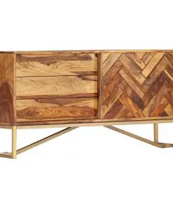 vidaXL Sideboard 118x30x60 cm Solid Sheesham Wood