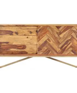 vidaXL Sideboard 118x30x60 cm Solid Sheesham Wood