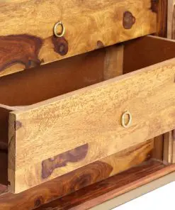 vidaXL Sideboard 118x30x60 cm Solid Sheesham Wood