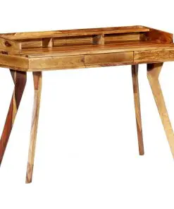 vidaXL Writing Desk 115x50x85 cm Solid Sheesham Wood
