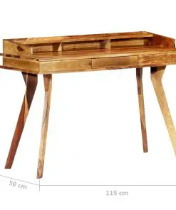 vidaXL Writing Desk 115x50x85 cm Solid Sheesham Wood
